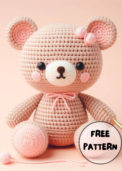 Crochet Binky The Bear Amigurumi Pattern