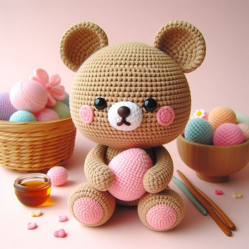 Crochet Binky The Bear Amigurumi