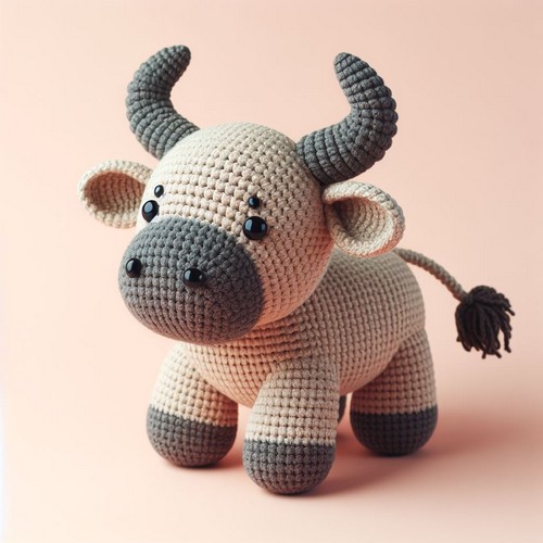 Crochet Bull Amigurumi Pattern Free