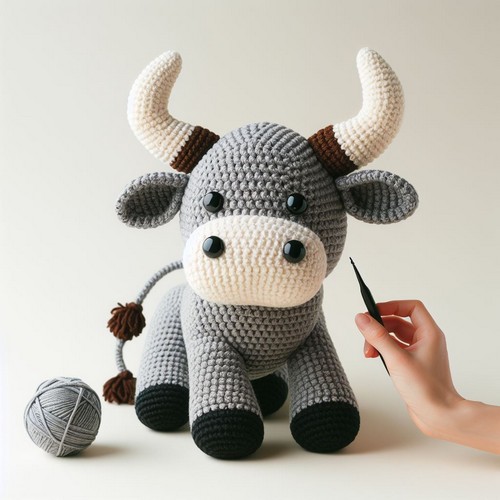Crochet Bull Amigurumi