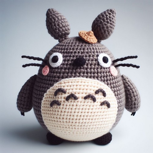 Crochet Chibi Totoro Amigurumi Pattern Free