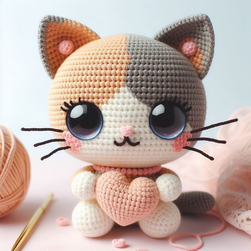 Crochet Gracie the Kitty Amigurumi Pattern Free