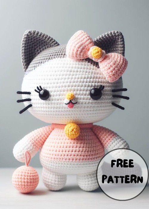 Crochet Gracie the Kitty Amigurumi Pattern