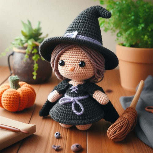 Crochet Little Witch Amigurumi Pattern Free