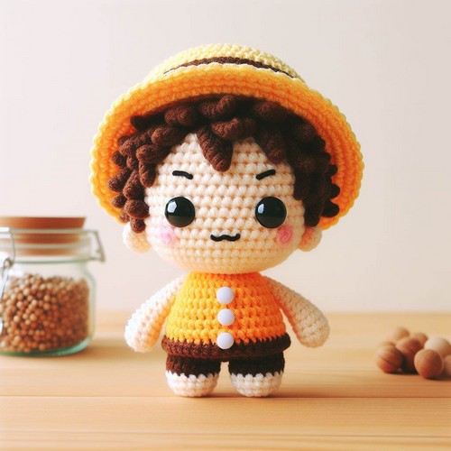 Crochet Luffy Amigurumi Pattern