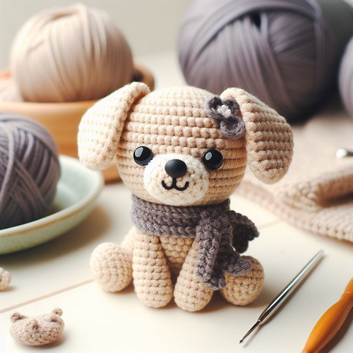 Crochet Mini Dog Amigurumi