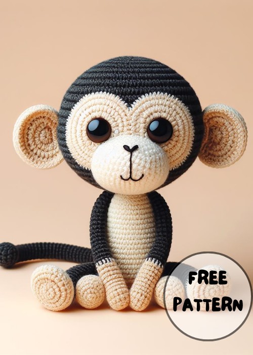 Crochet Monkey Dauc Langur Amigurumi Pattern Free