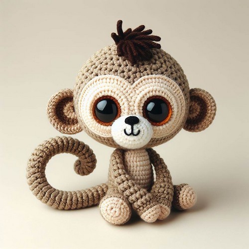 Crochet Monkey Dauc Langur Amigurumi Pattern