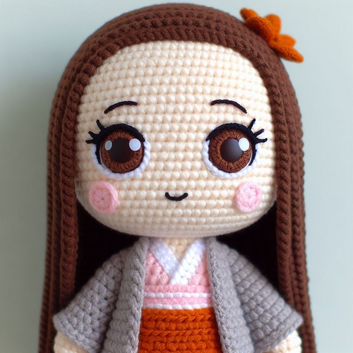 Crochet Nezuko Doll Amigurumi