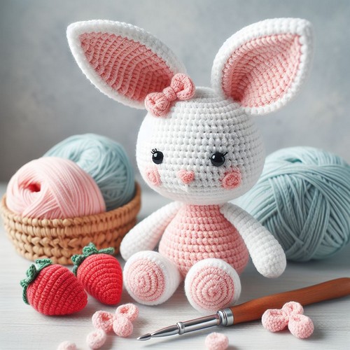 Crochet Plush Bunny Lelya Amigurumi