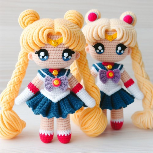 Crochet Sailor Moon Doll Amigurumi Pattern Free