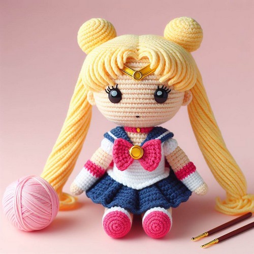 Crochet Sailor Moon Doll Amigurumi Pattern