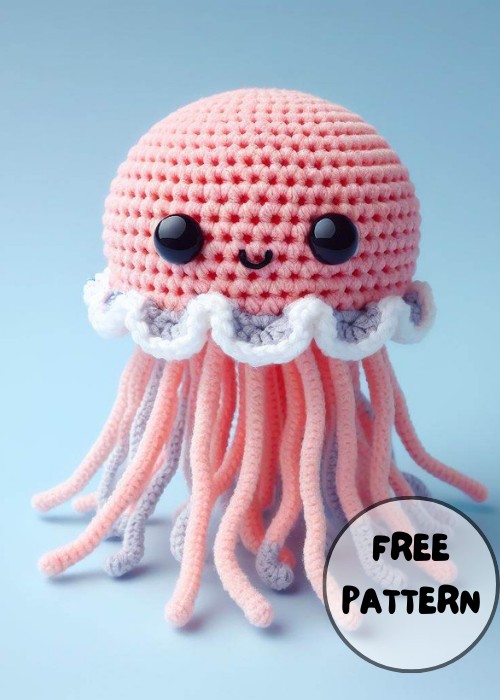 Crochet jellyfish Amigurumi