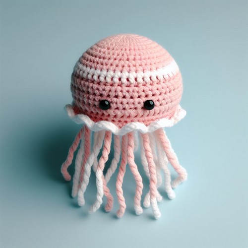 Crochet jellyfish Amigurumi Pattern Free