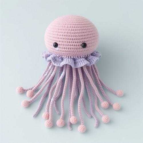 Crochet jellyfish Amigurumi Pattern