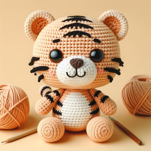 Free Crochet Little Tiger Amigurumi Pattern