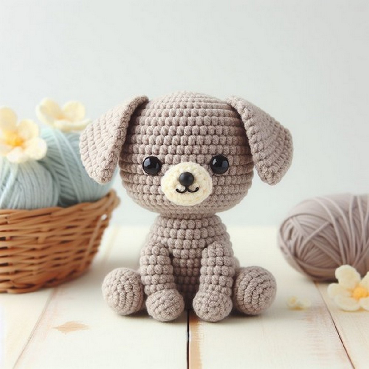 Crochet Mini Dog Amigurumi Idea - The Crafts