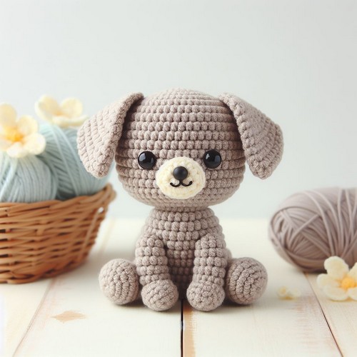 Free Crochet Mini Dog Amigurumi Pattern