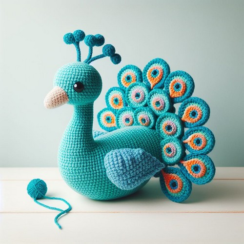 Free Crochet Peacock Amigurumi Pattern