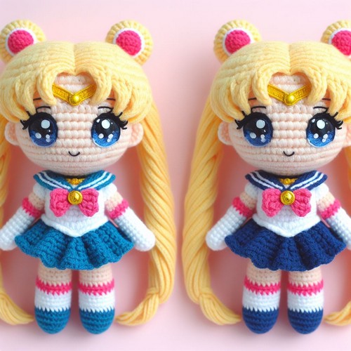 Free Crochet Sailor Moon Doll Amigurumi Pattern