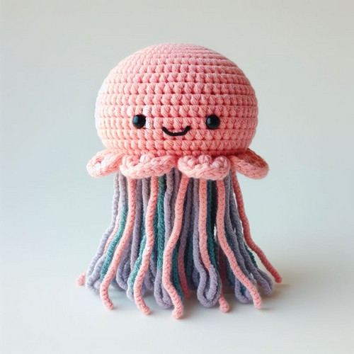 Free Crochet jellyfish Amigurumi Pattern