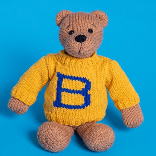 Alphabet Teddy Bear Knit Pattern