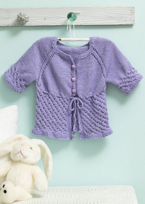 Baby Cabled Cardi Knit Pattern