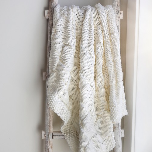 Chunky Basketweave Baby Blanket Knit Pattern
