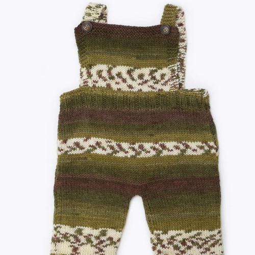 Comfy Baby Overalls Knit Pattern