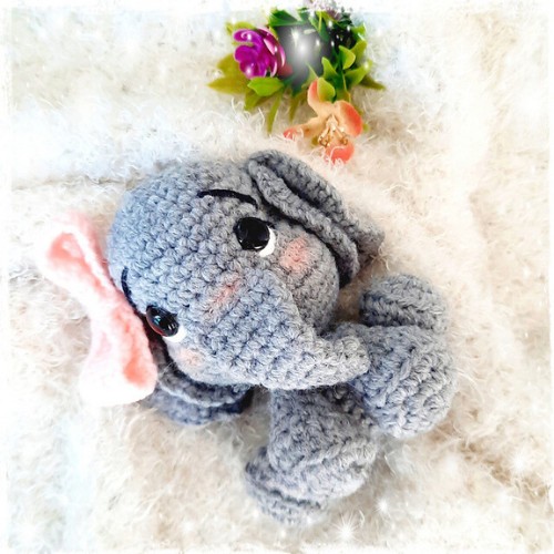 Crochet Cuddly Elephant Pattern 