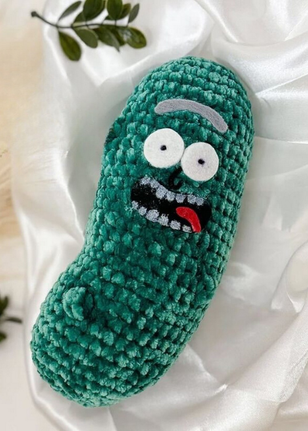 Surprised Crochet Pickle Rick Pattern Free - The Crafts