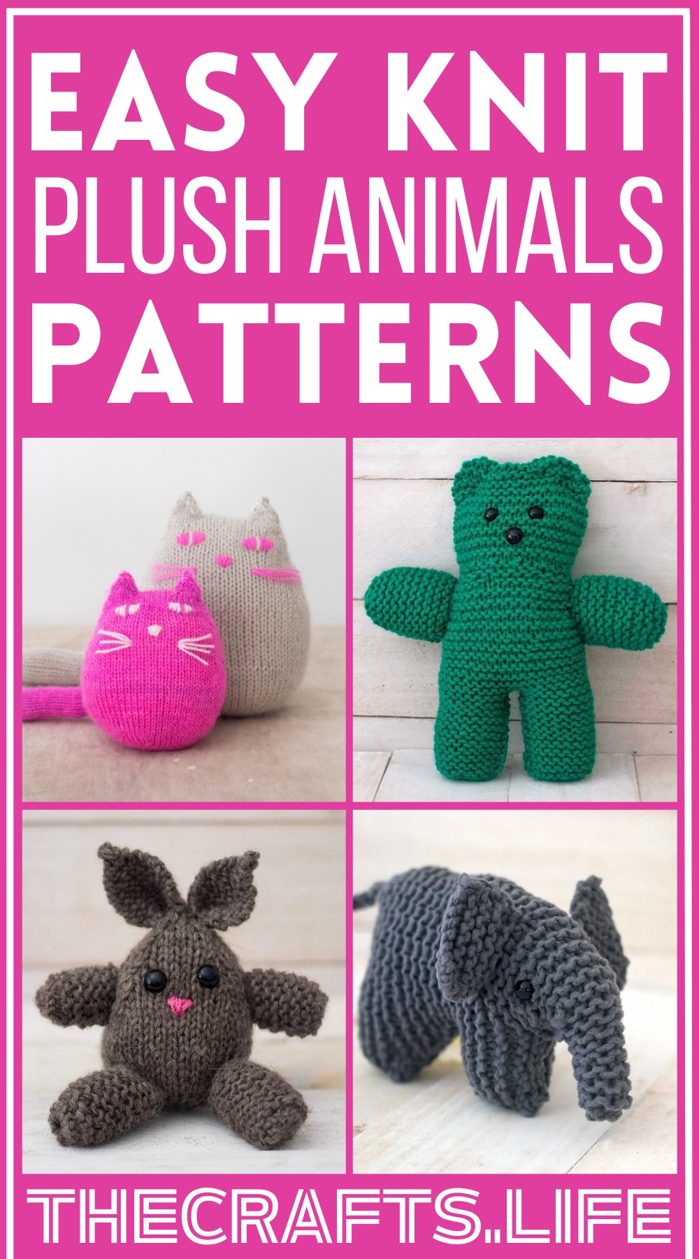 Free Plush Animals Knit Patterns