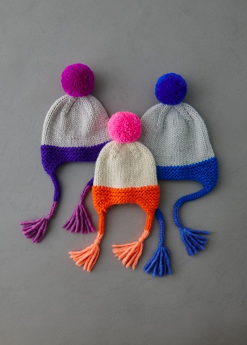 Merry Ear Flap Hat Knit Pattern