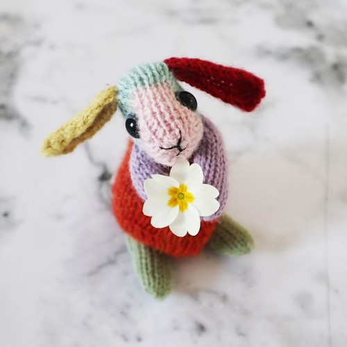 Rainbow Rabbit Knit Pattern