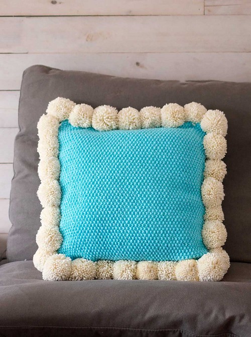 Seed Stitch Pillow Knit Pattern