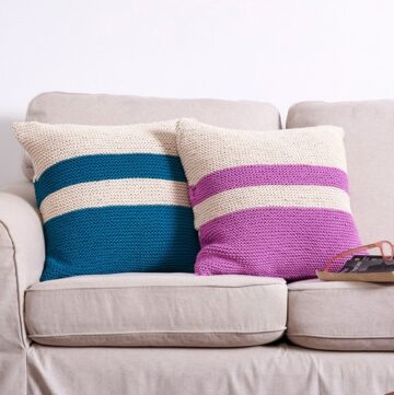 Square Beginner Pillow Knit Pattern
