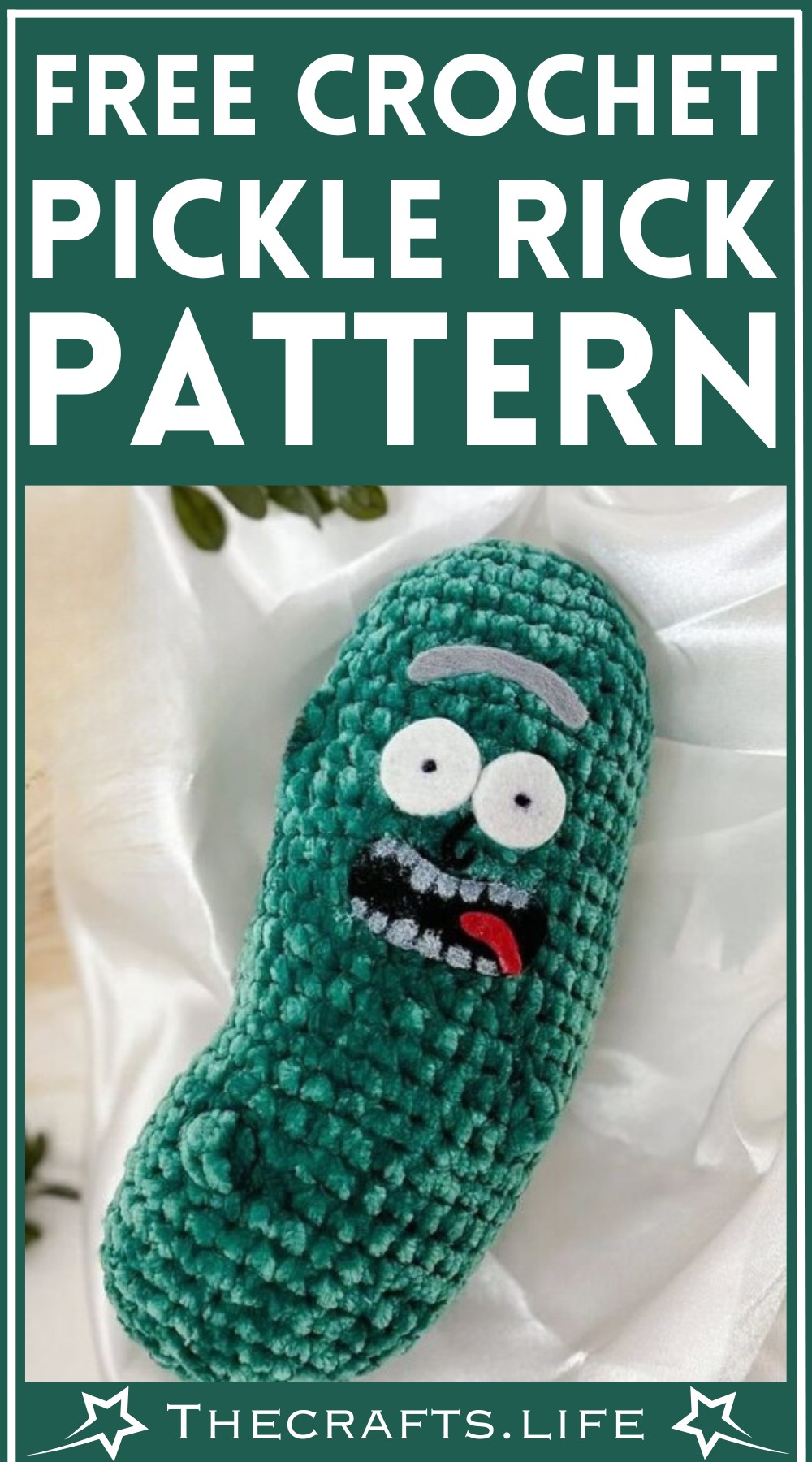 Surprised Crochet Pickle Rick Pattern Free