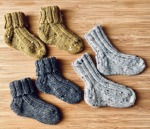 Tiny Toes Baby Socks Knit Pattern