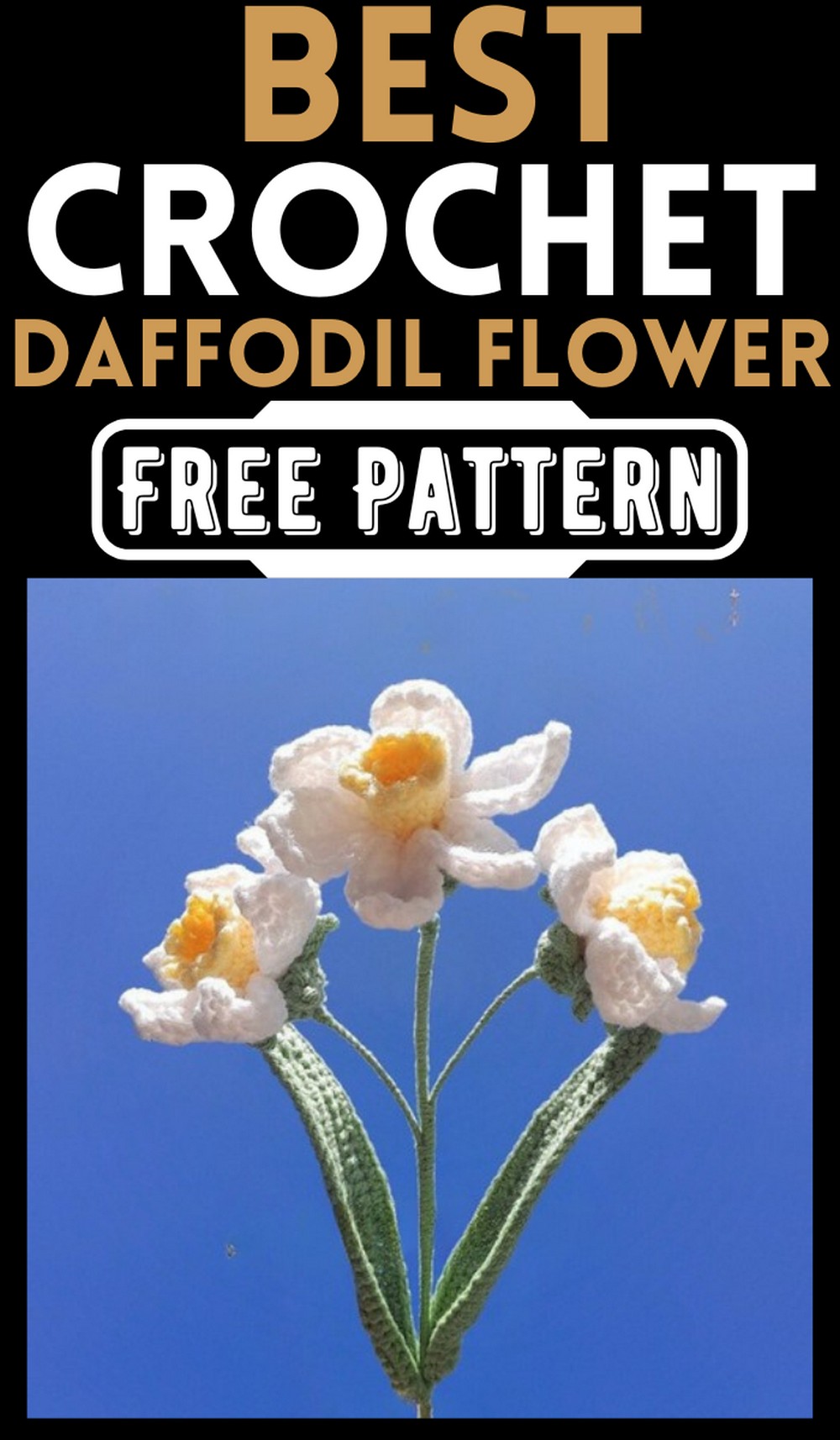 Easy Crochet Daffodil Flower Pattern