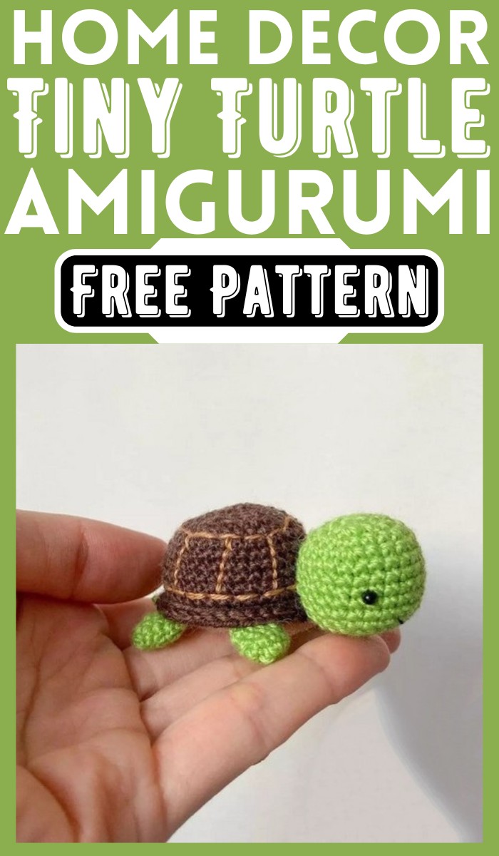 Free Crochet Tiny Turtle Pattern For Home Decor