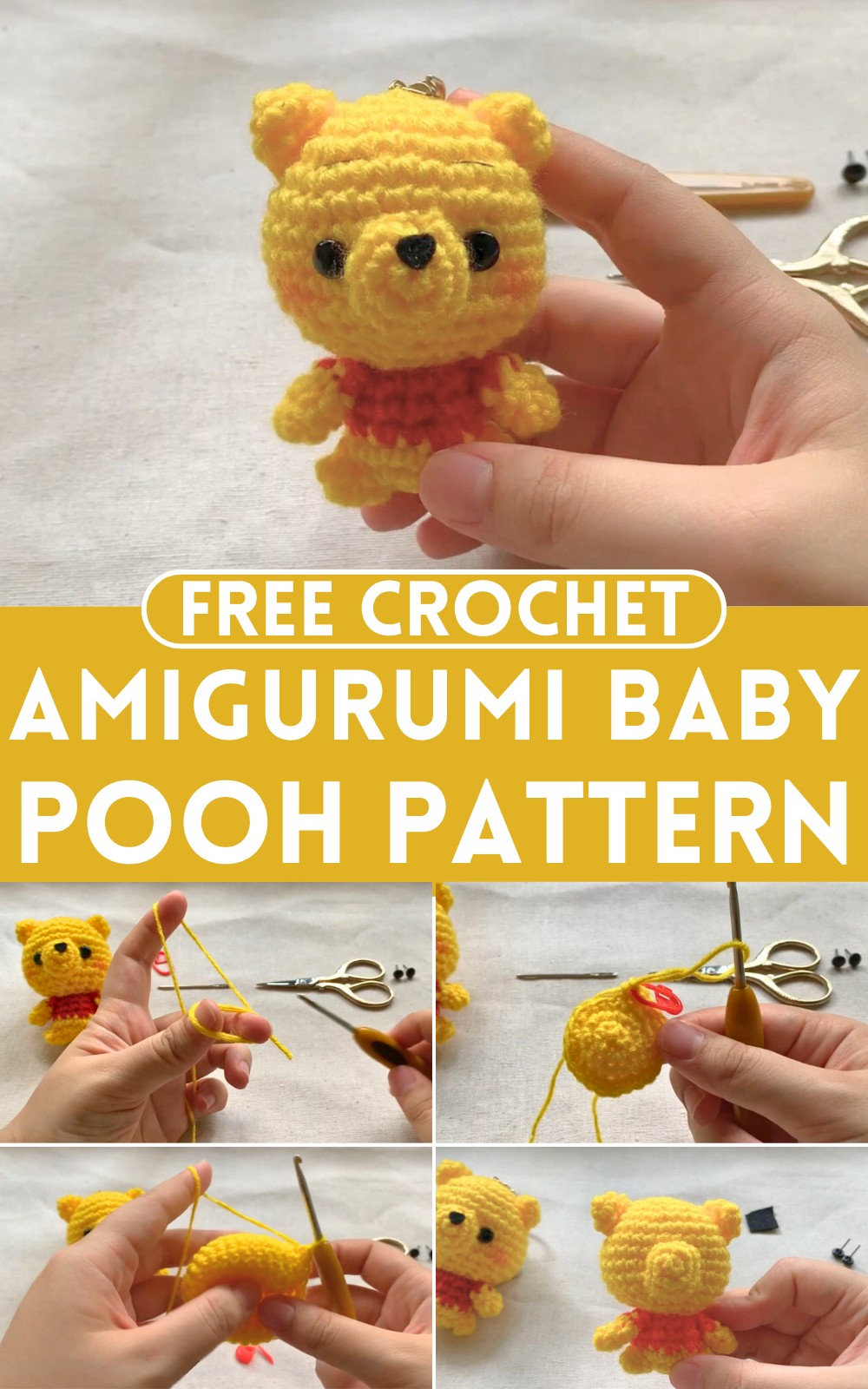 Crochet Amigurumi Baby Pooh Pattern