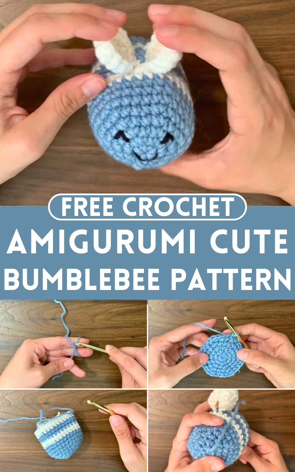 Crochet Amigurumi Cute Bumblebee Pattern