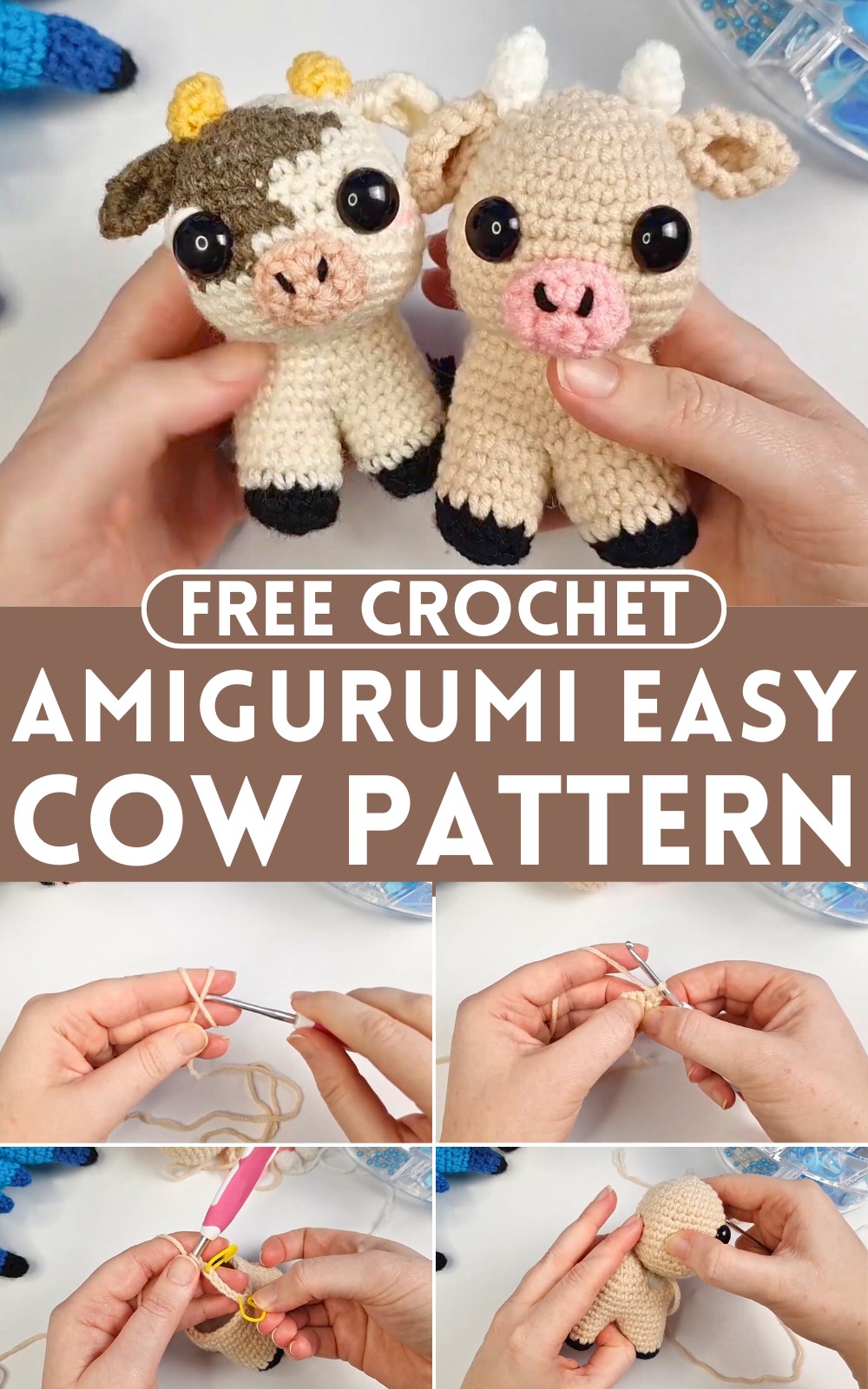 Crochet Amigurumi Easy Cow Pattern