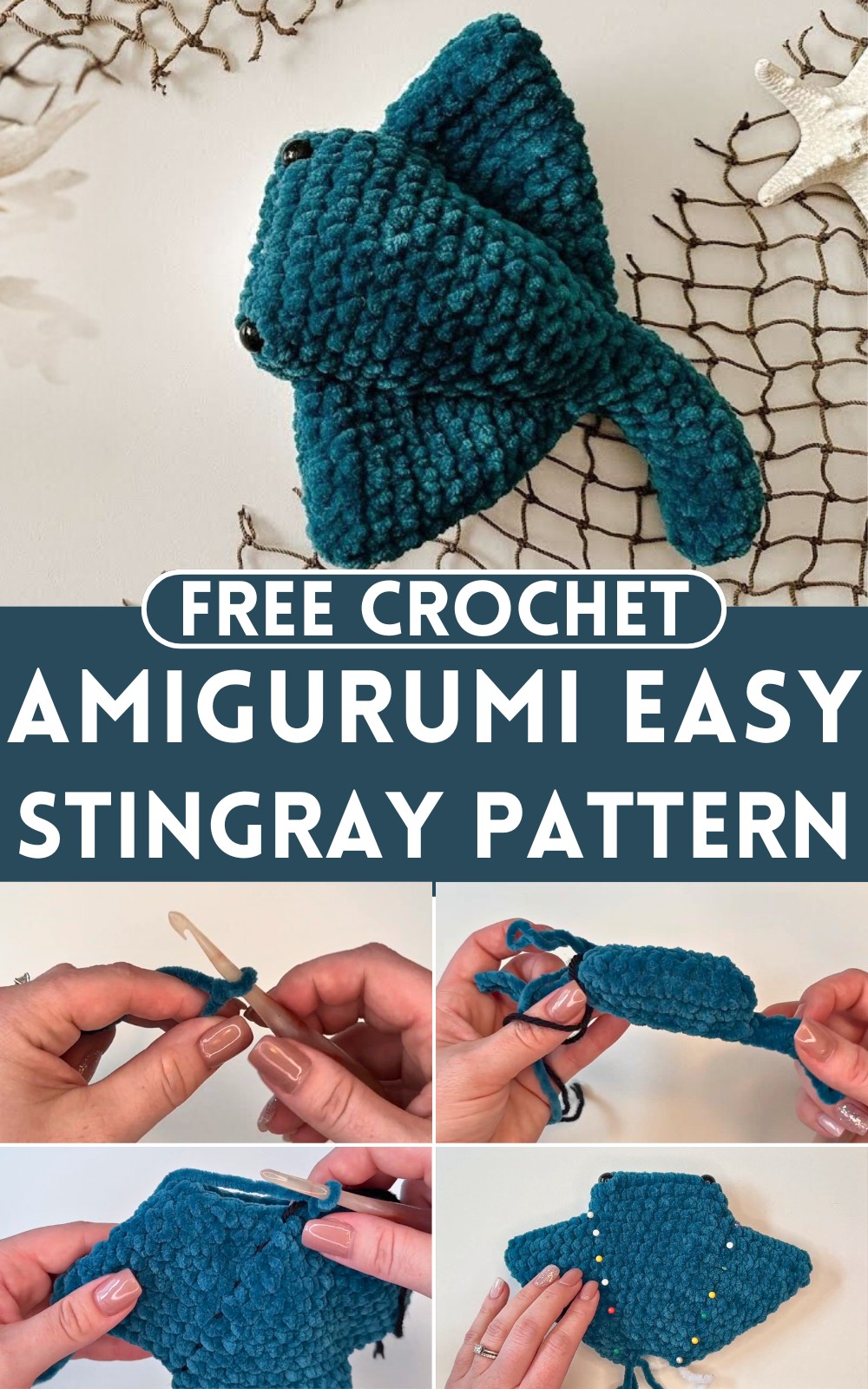 Crochet Amigurumi Easy Stingray Pattern