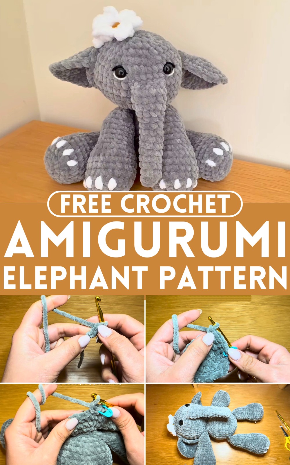 Crochet Amigurumi Elephant Pattern