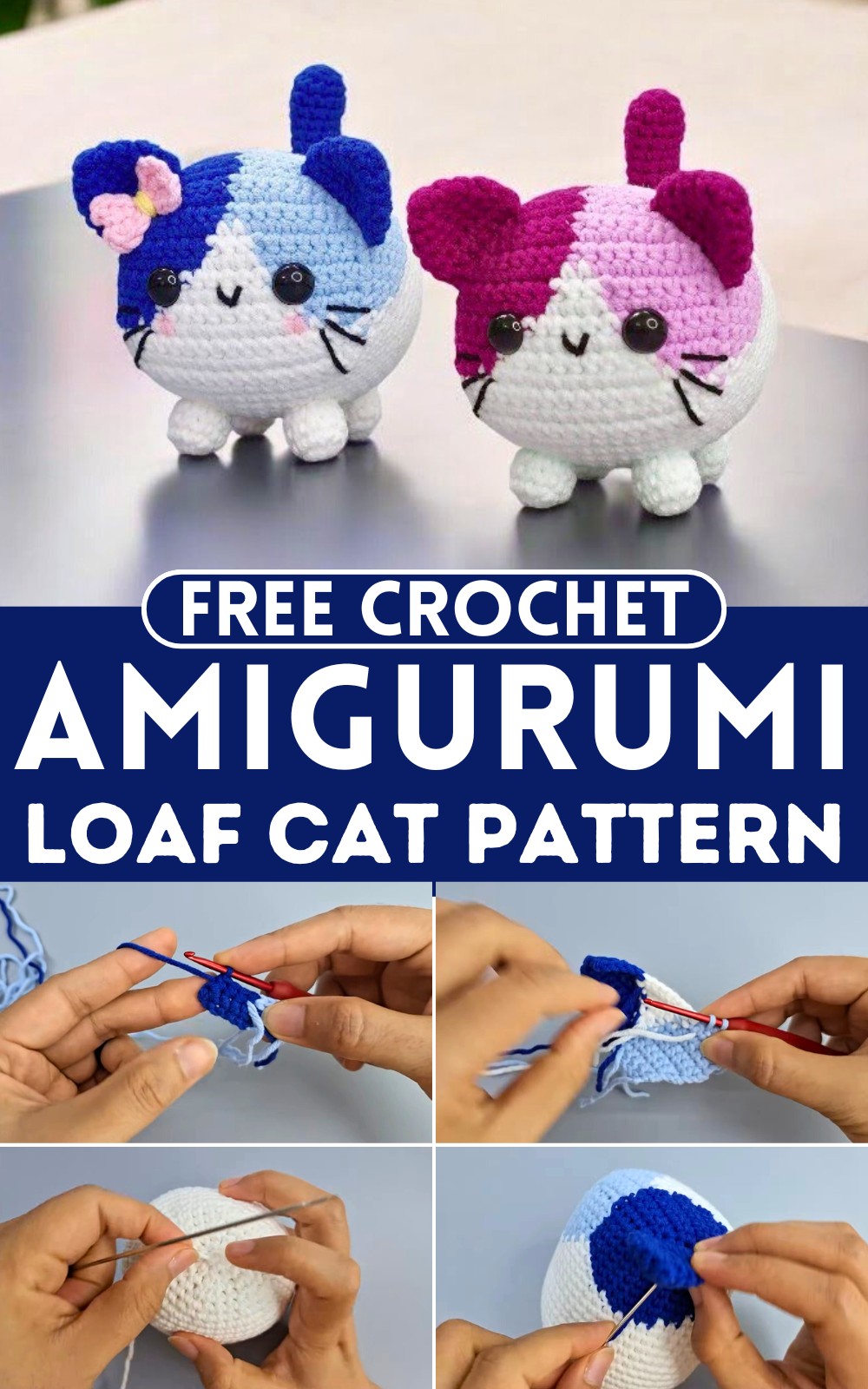 Crochet Amigurumi Loaf Cat Pattern