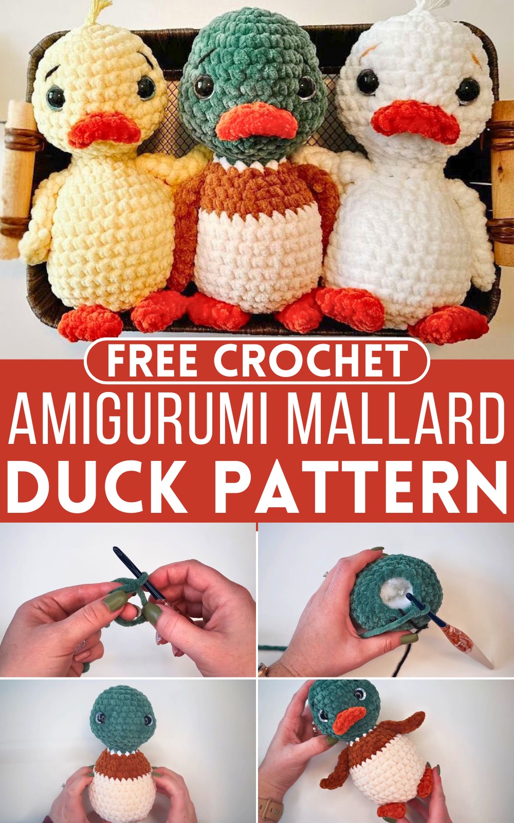 Crochet Amigurumi Mallard Duck Pattern