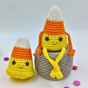 Crochet Amigurumi No Sew Candy Corn Pattern (1)