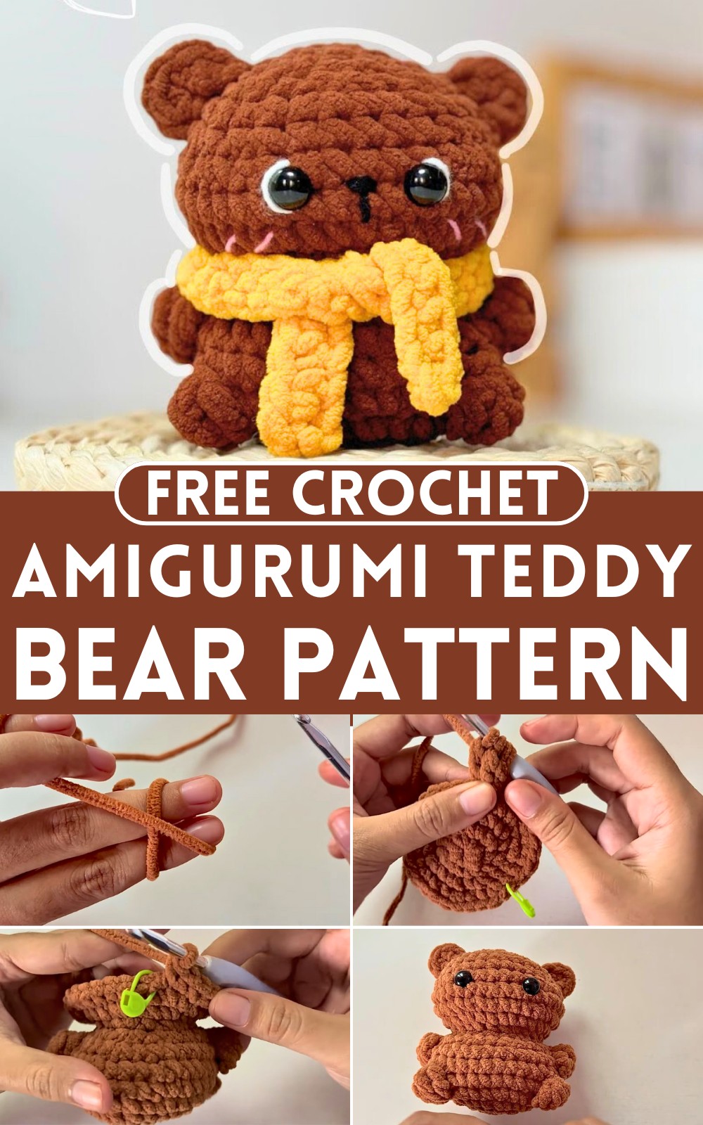 Crochet Amigurumi Teddy Bear Pattern