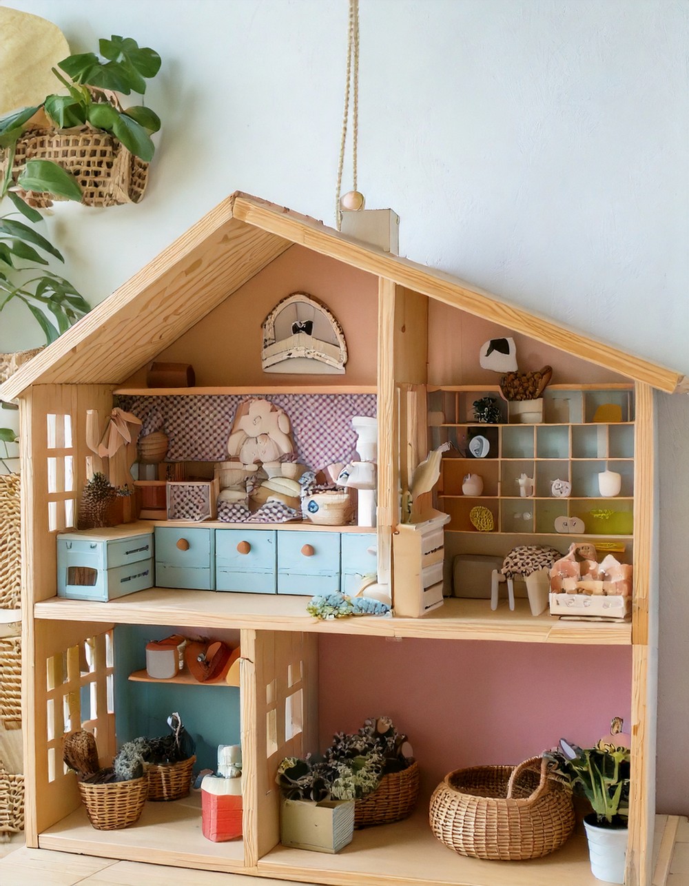 Bright Eclectic Ikea Flisat Dollhouse Hack